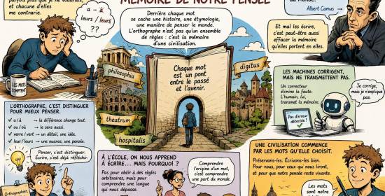 L&rsquo;orthographe, mémoire de notre pensée